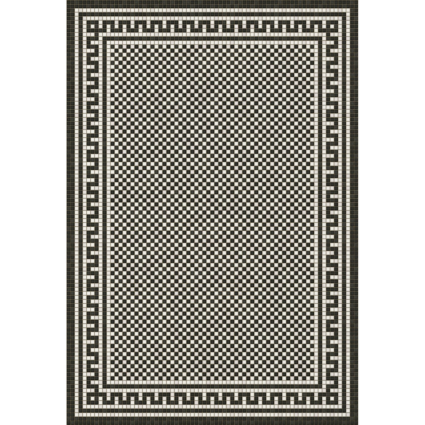 Mosaic H Warren Street Vinyl Floor Cloth