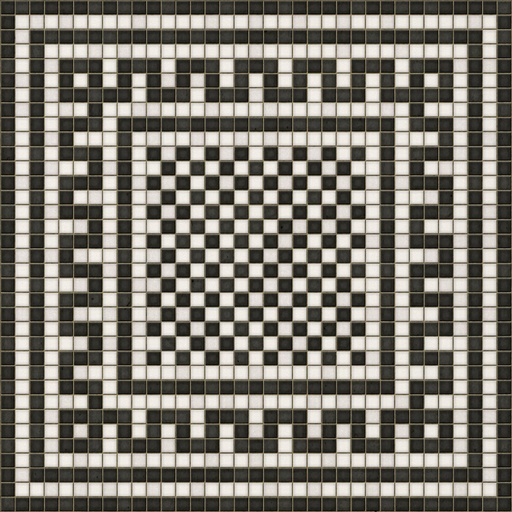 Mosaic H Warren Street Vinyl Floor Cloth