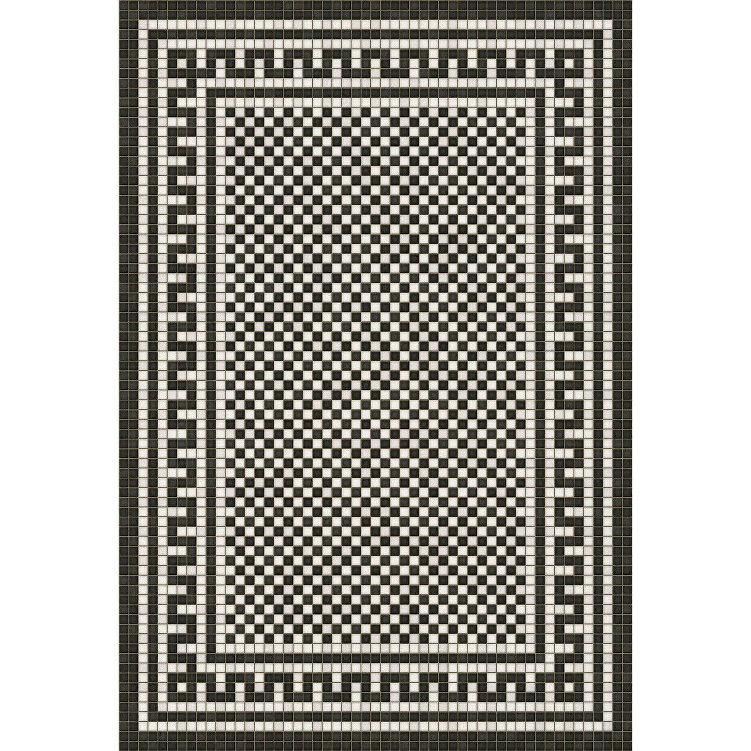 Mosaic H Warren Street Vinyl Floor Cloth