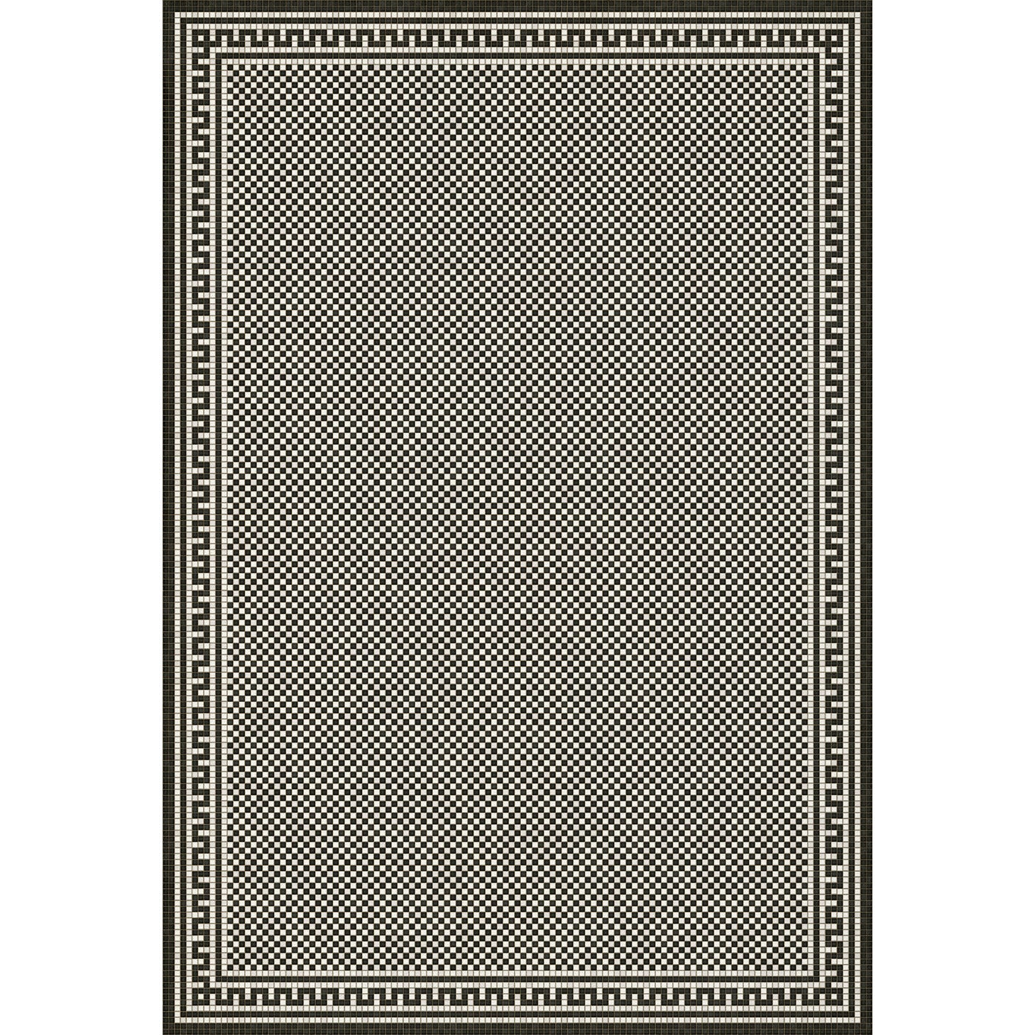 Mosaic H Warren Street Vinyl Floor Cloth