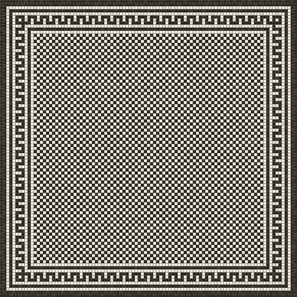 Mosaic H Warren Street Vinyl Floor Cloth