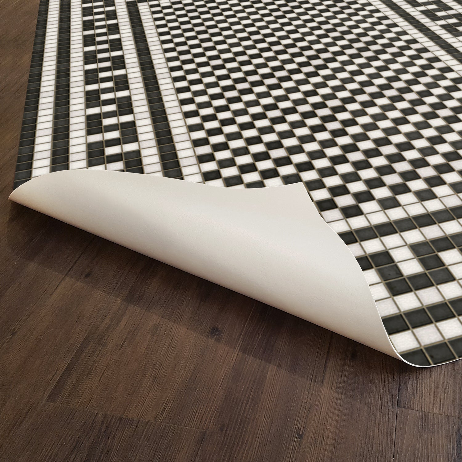 Mosaic H Warren Street Vinyl Floor Cloth