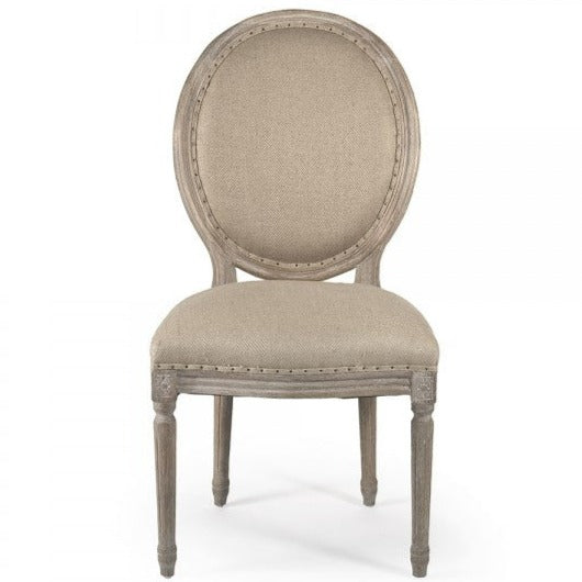 Natural Hemp Medallion Side Chair