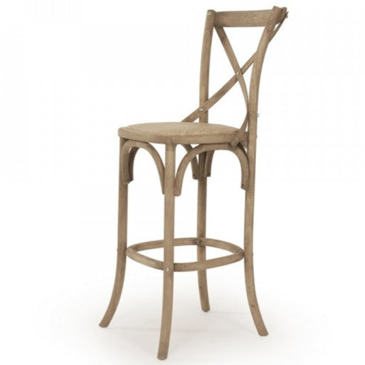 Natural Oak Parisienne Cafe Bar Stool