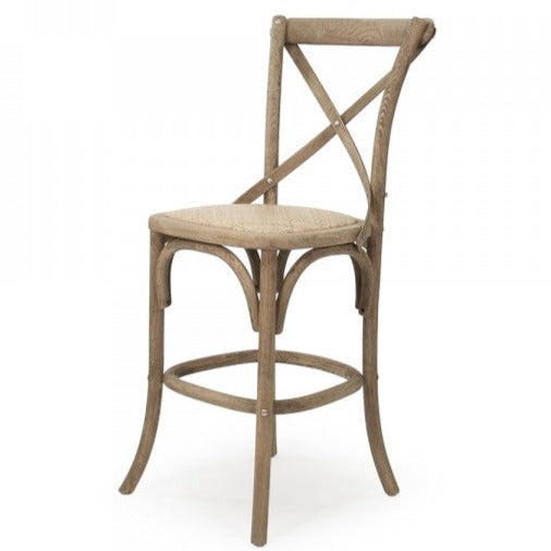 Natural Oak Parisienne Cafe Counter Stool