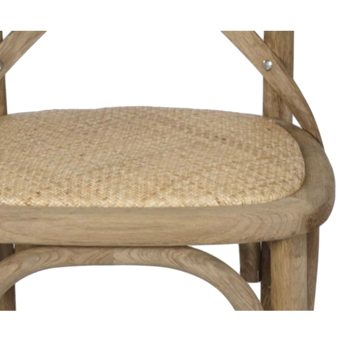 Natural Oak Parisienne Cafe Counter Stool