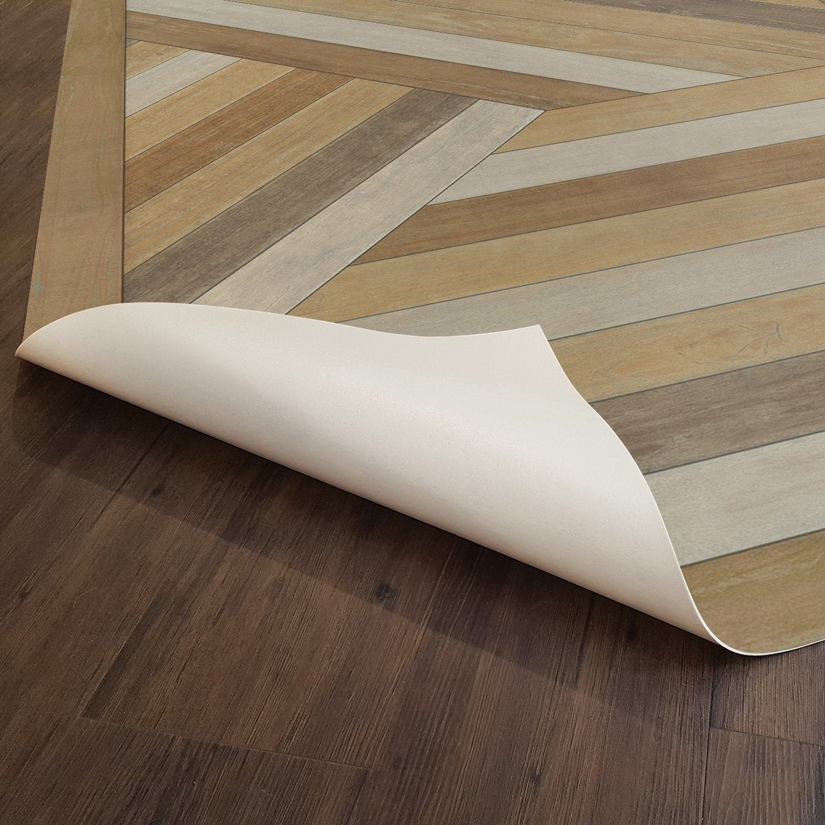 Norwegian Mount Zeppelin Into The Trees Vinyl Floor Cloth