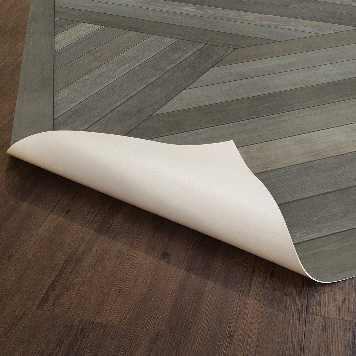 Norwegian Mount Zeppelin Lost In A Forest Vinyl Floor Cloth