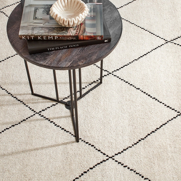 Numa Black Hand Knotted Rug