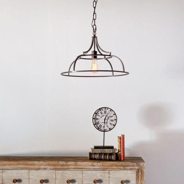 Open Frame Schoolhouse Pendant