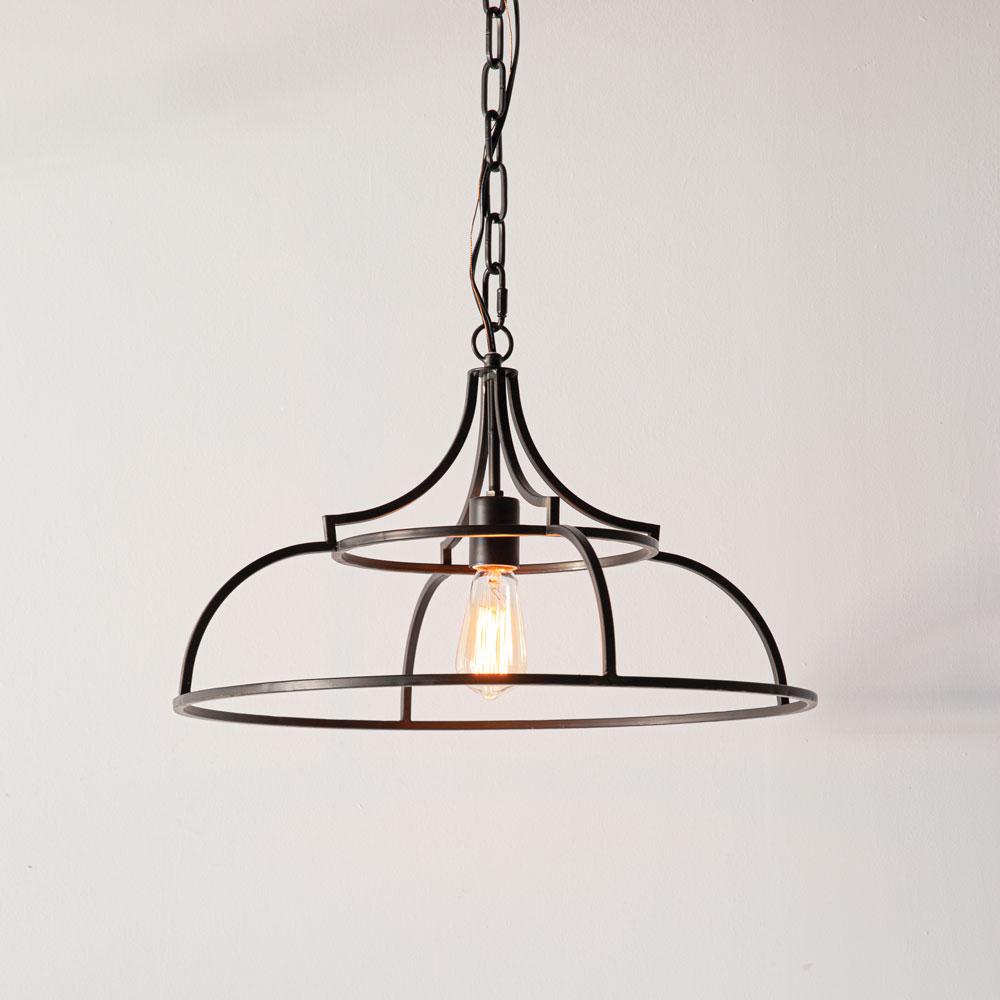 Open Frame Schoolhouse Pendant