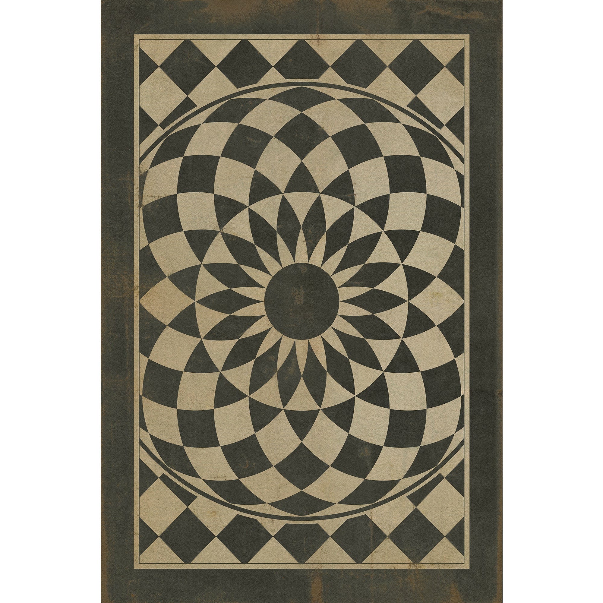 Pattern 01 We're All Mad Here Vinyl Floor Cloth