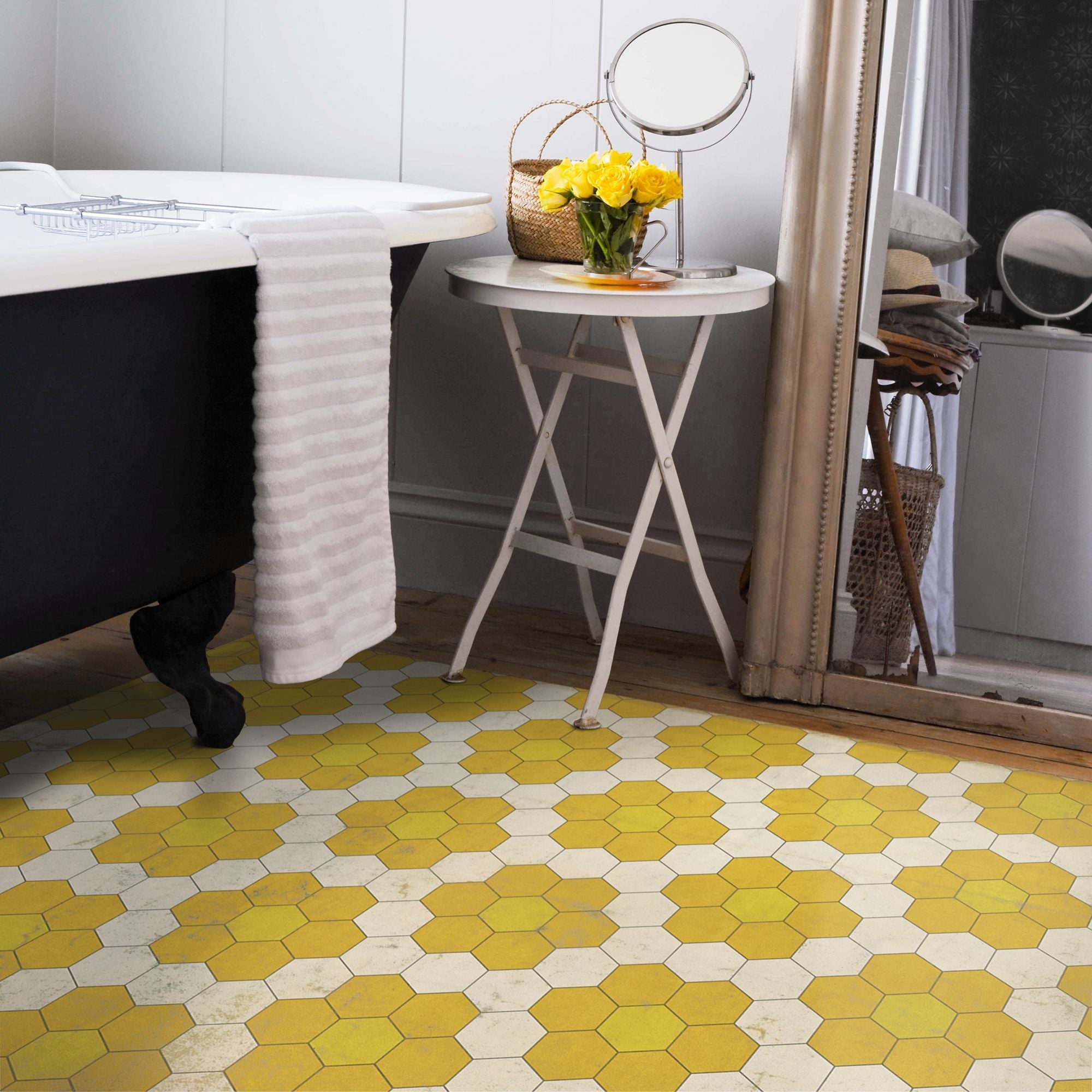 Pattern 02 The Bees Knees Vinyl Floor Cloth