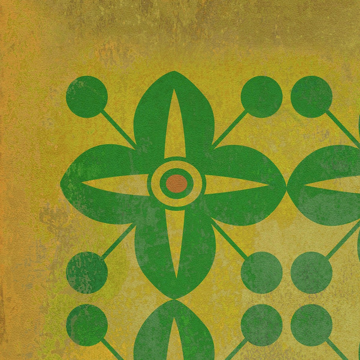 Pattern 03 Follow the Yellow Brick Road Vinyl Floor Cloth