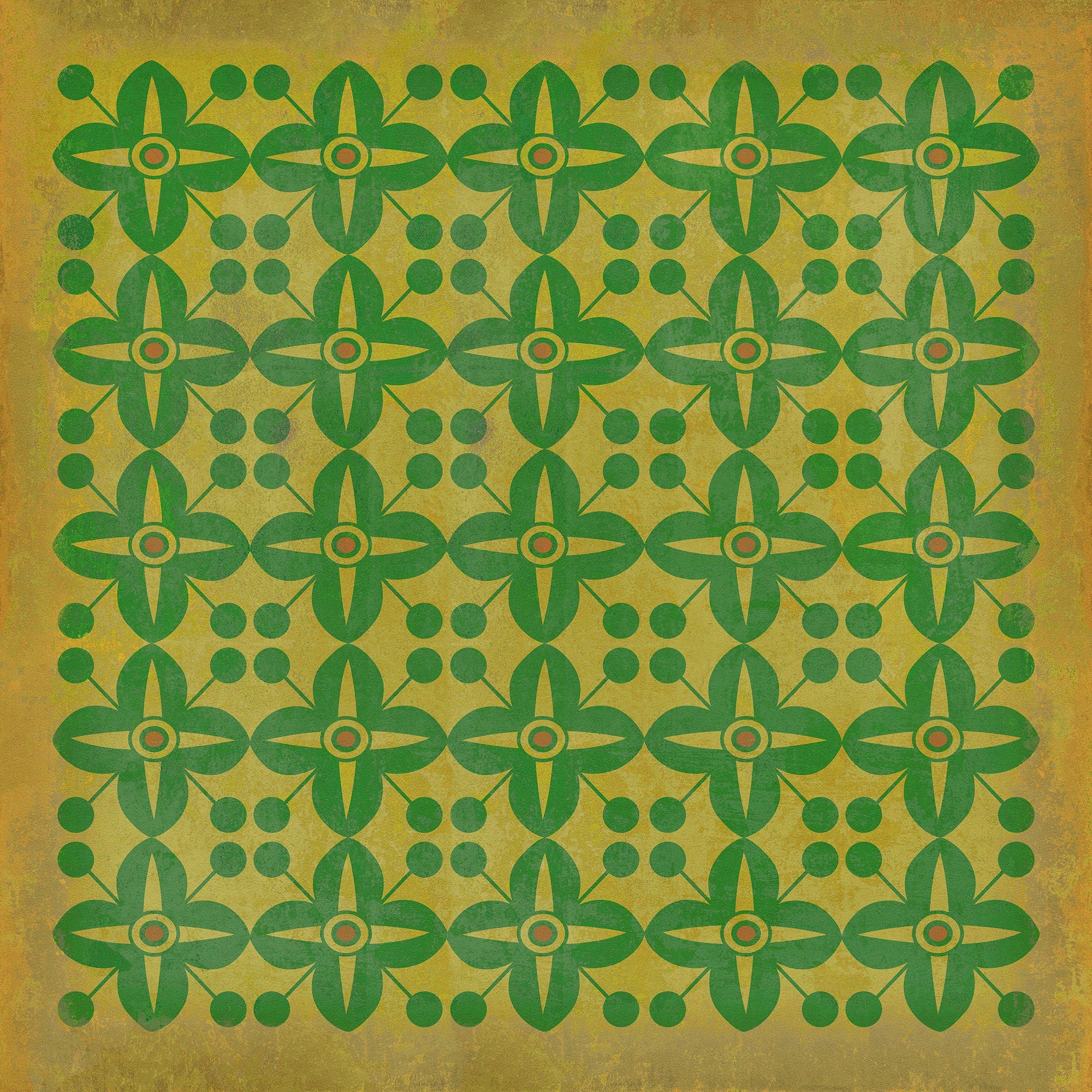 Pattern 03 Follow the Yellow Brick Road Vinyl Floor Cloth