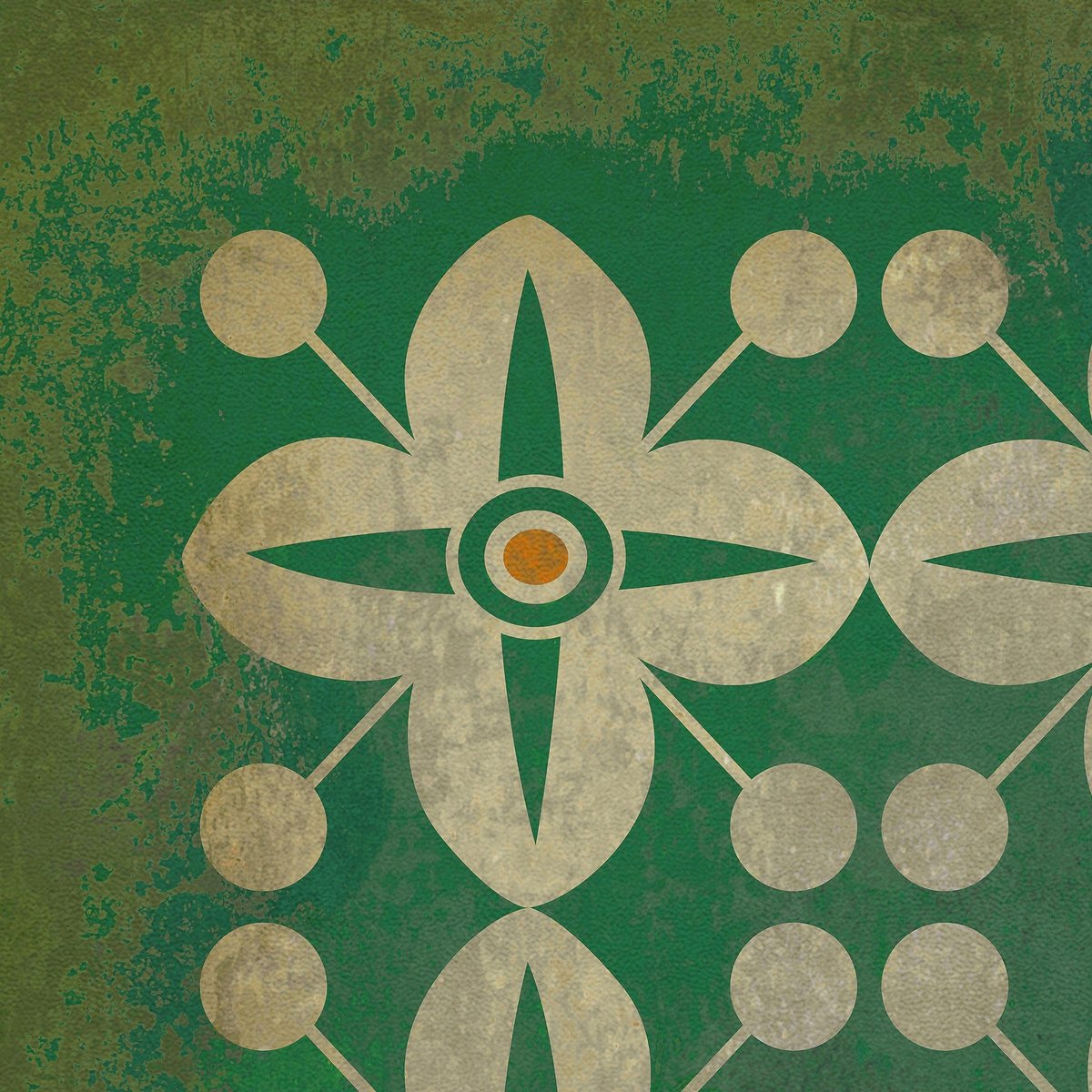 Pattern 03 the Emerald City Vinyl Floor Cloth