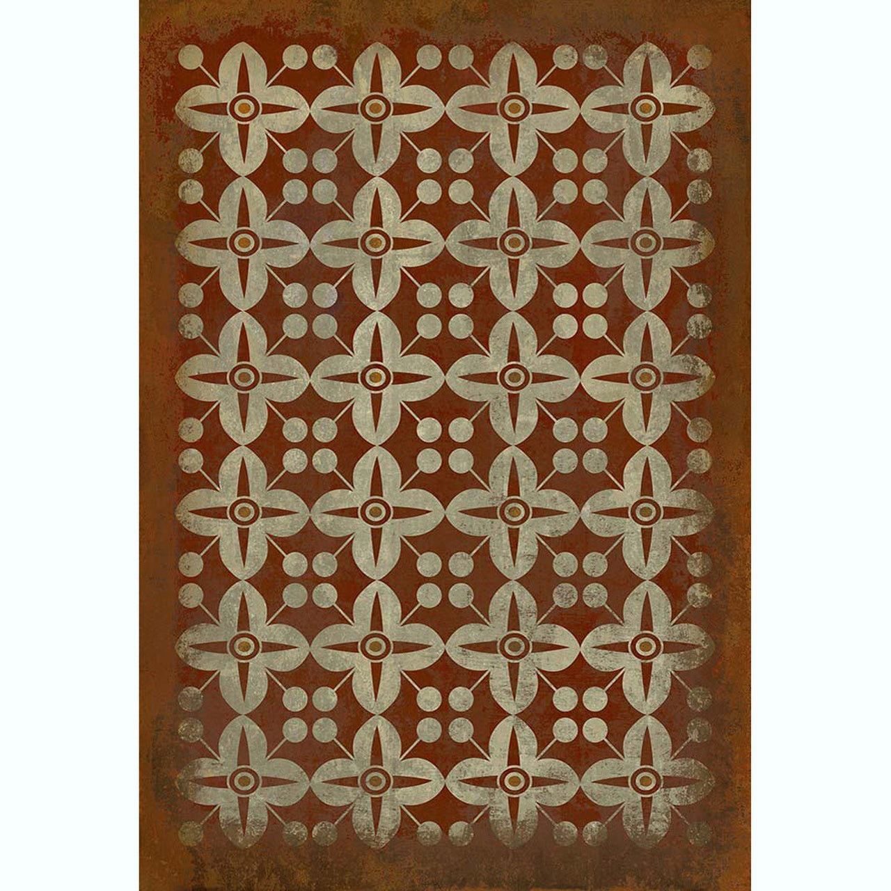 Pattern 03 the Poppy Field Vinyl Floor Cloth