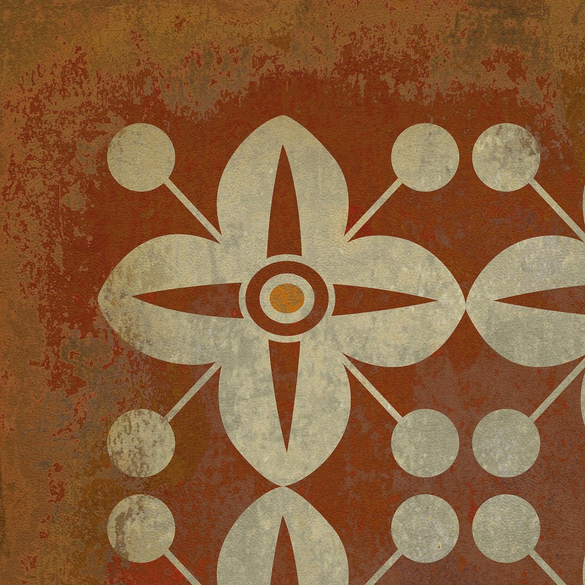 Pattern 03 the Poppy Field Vinyl Floor Cloth