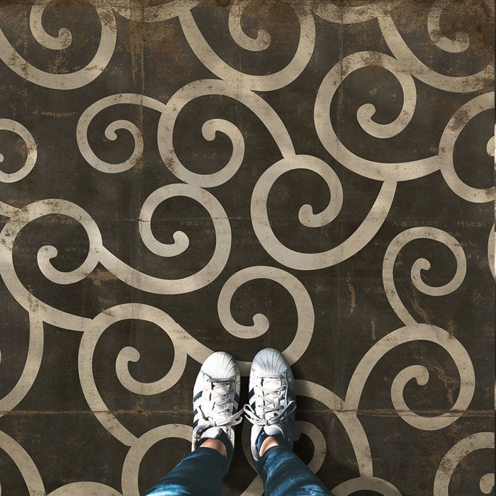 Pattern 04 It Was A Dark and Stormy Night Vinyl Floor Cloth