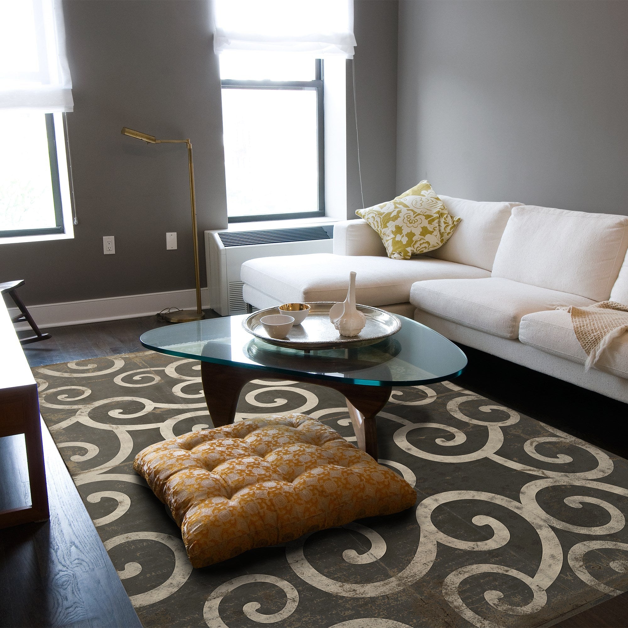 Pattern 04 It Was A Dark and Stormy Night Vinyl Floor Cloth