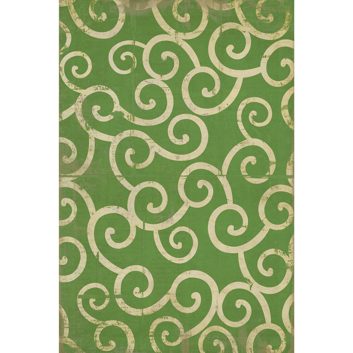 Pattern 04 The Sea of Green Vinyl Floor Cloth