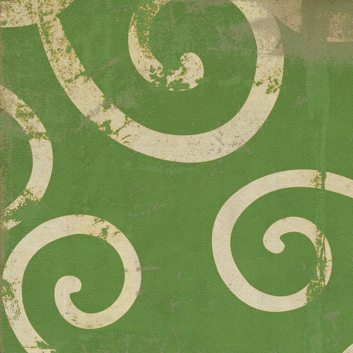 Pattern 04 The Sea of Green Vinyl Floor Cloth