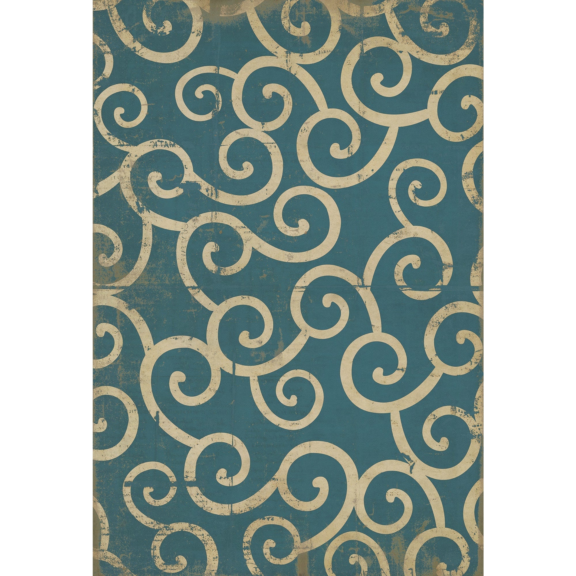 Pattern 04 Tsunami Vinyl Floor Cloth