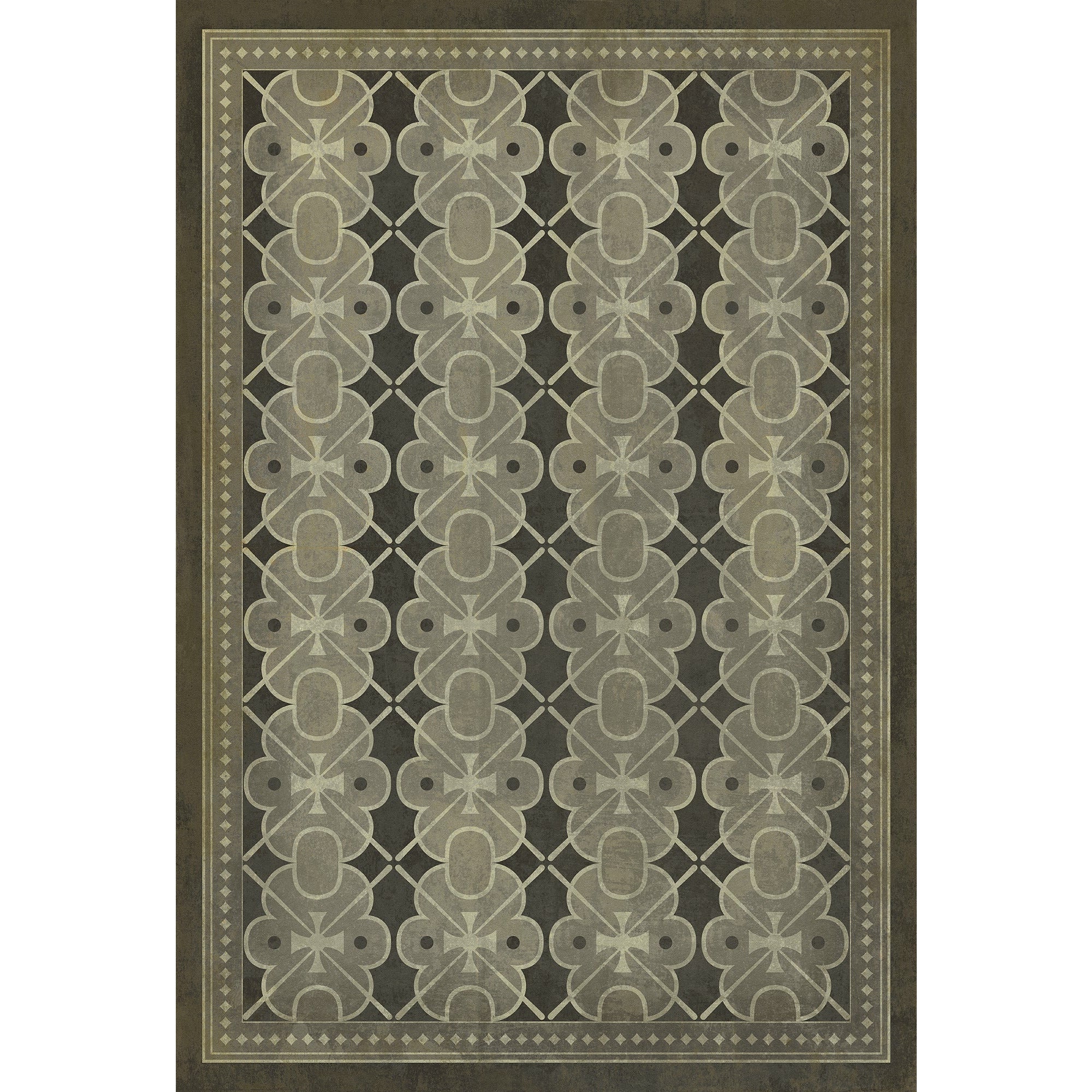 Pattern 05 Dorian Gray Vinyl Floor Cloth