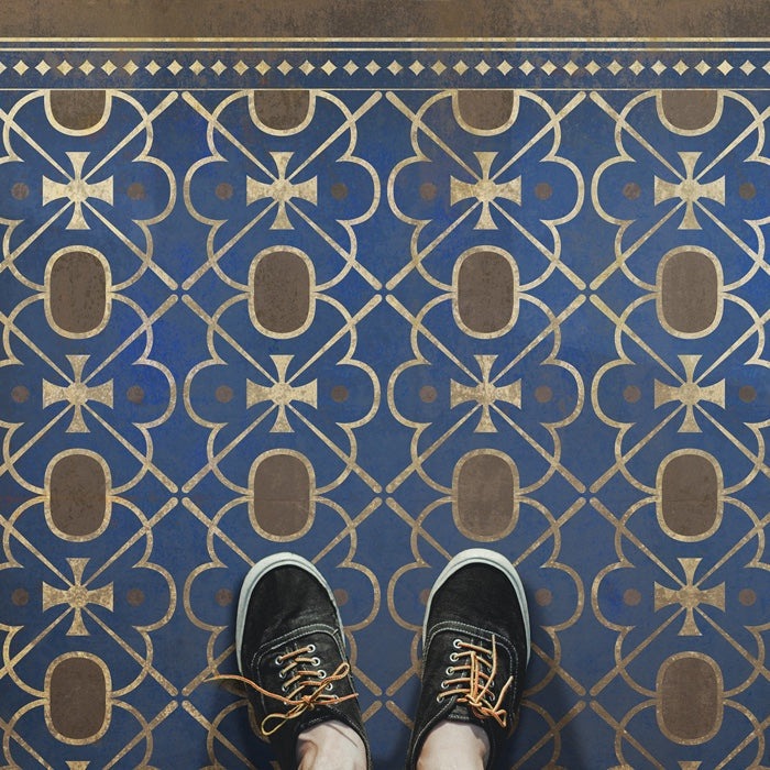 Pattern 05 Inspector Lestrade Vinyl Floor Cloth