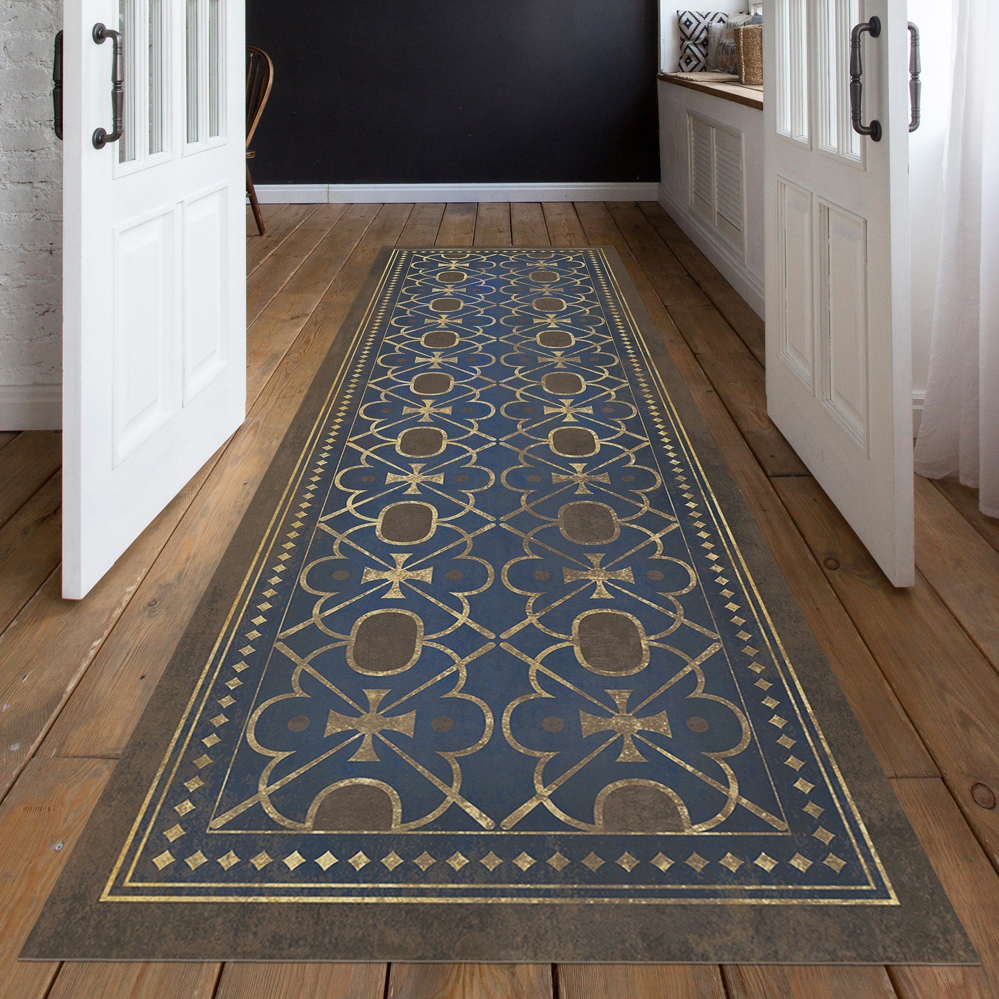 Pattern 05 Inspector Lestrade Vinyl Floor Cloth