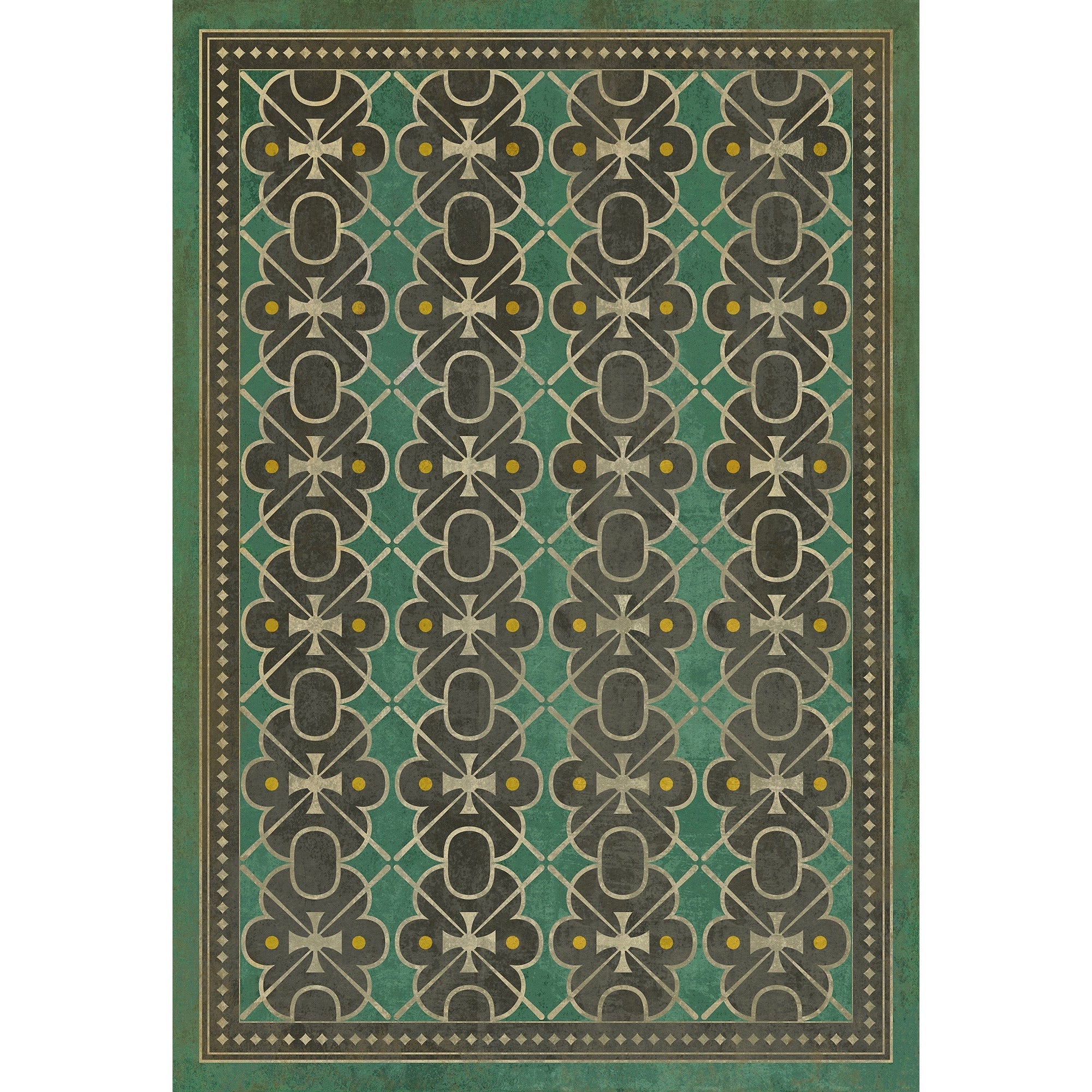 Pattern 05 Jeeves Vinyl Floor Cloth