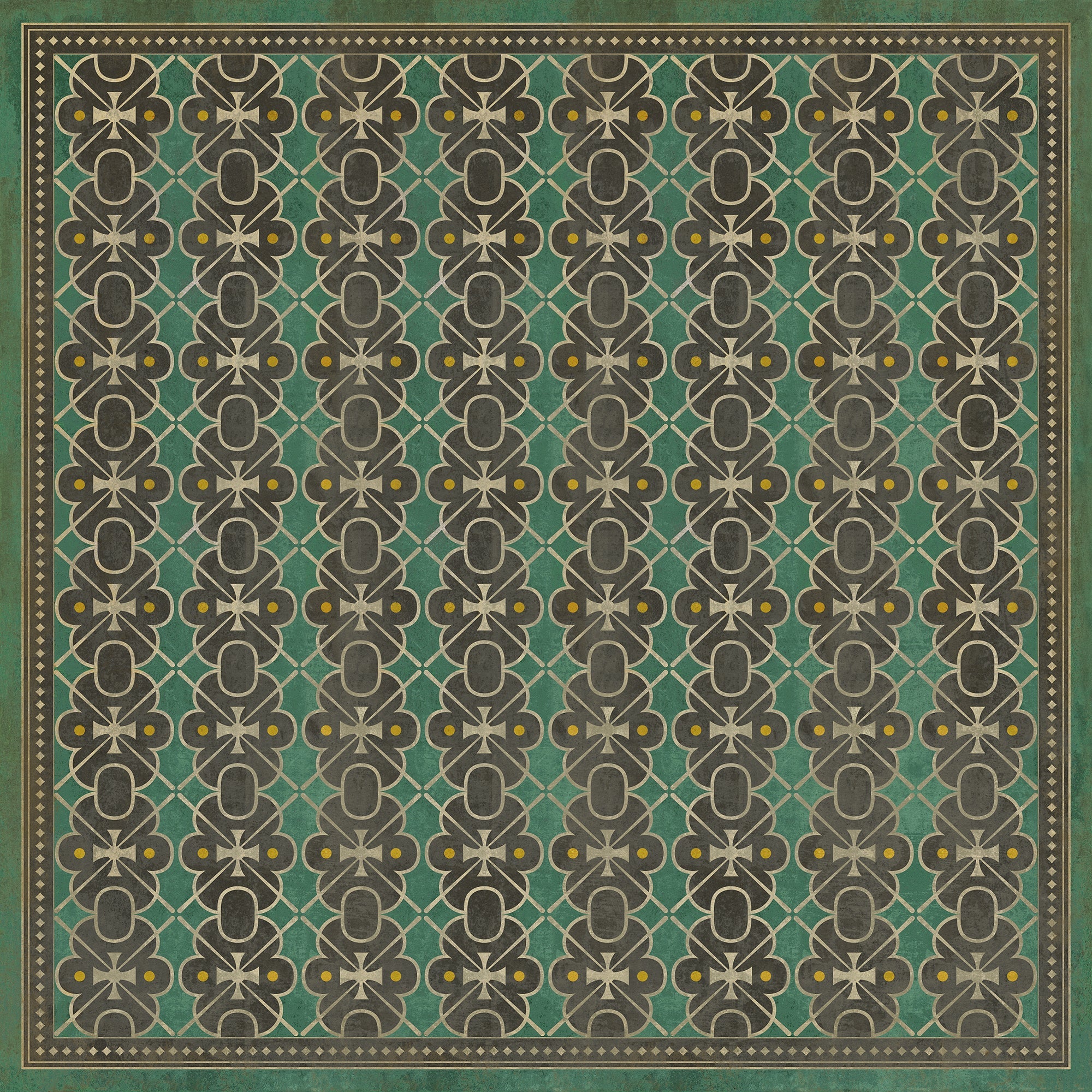 Pattern 05 Jeeves Vinyl Floor Cloth