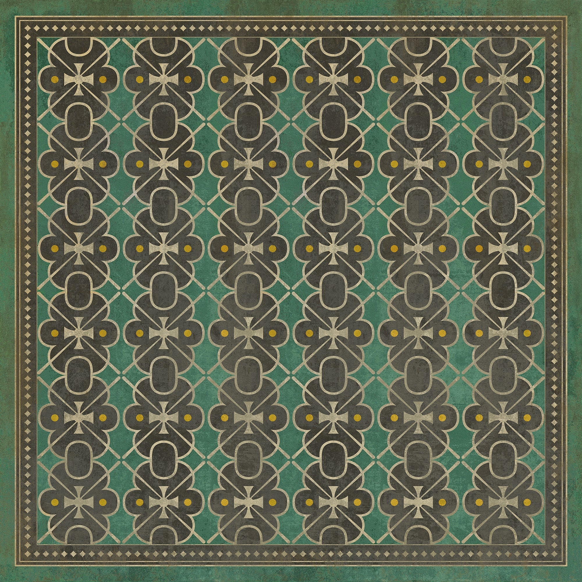 Pattern 05 Jeeves Vinyl Floor Cloth