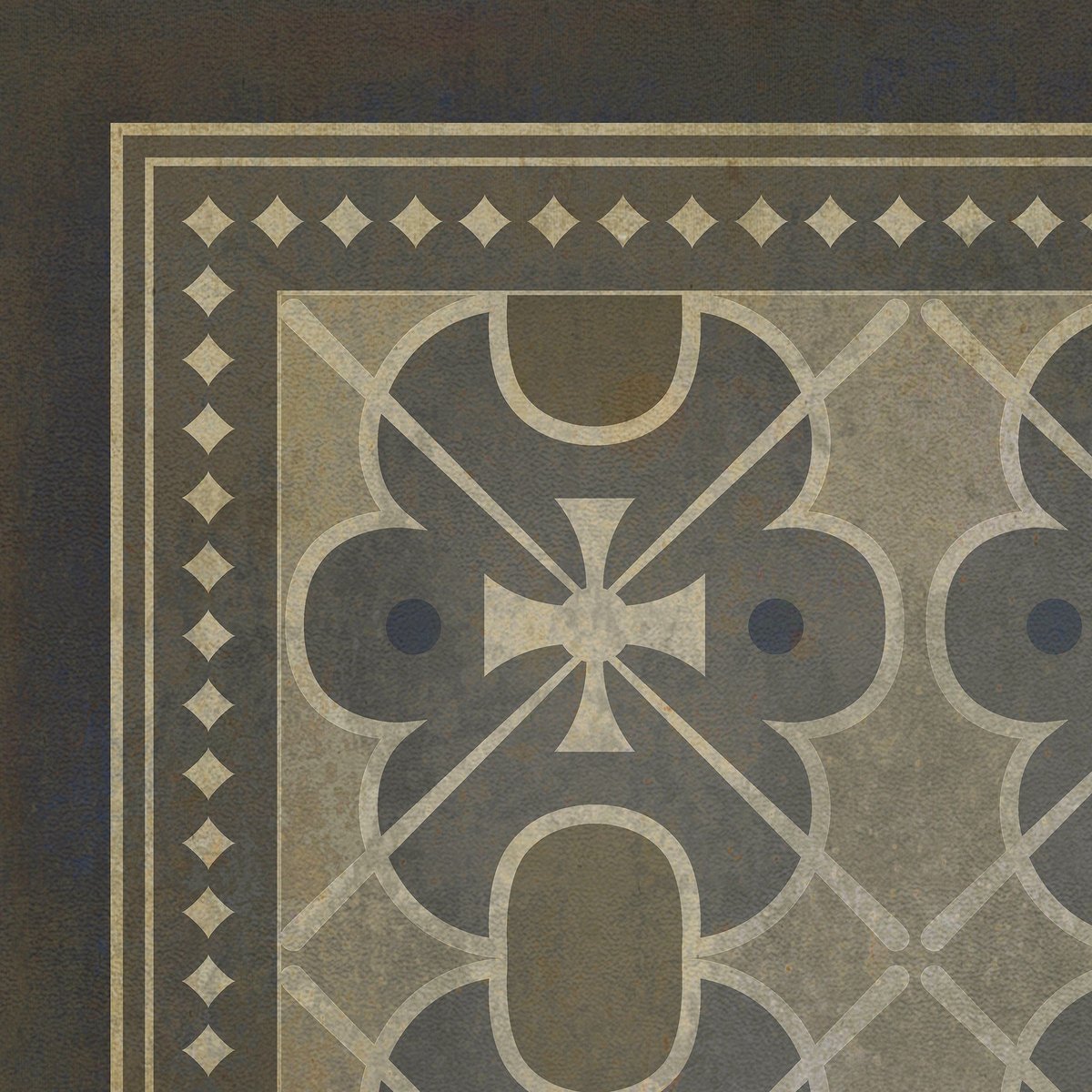 Pattern 05 London Fog Vinyl Floor Cloth