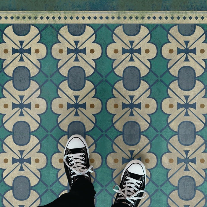 Pattern 05 Mrs Hudson Vinyl Floor Cloth