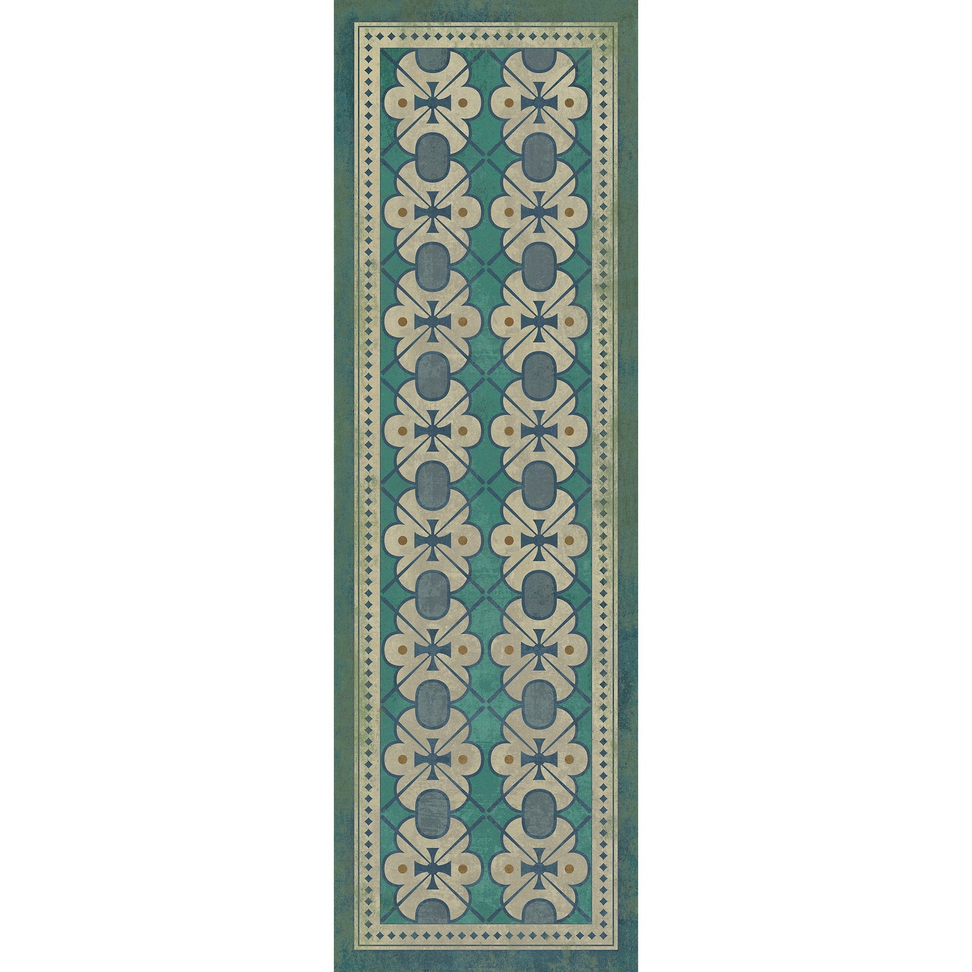 Pattern 05 Mrs Hudson Vinyl Floor Cloth