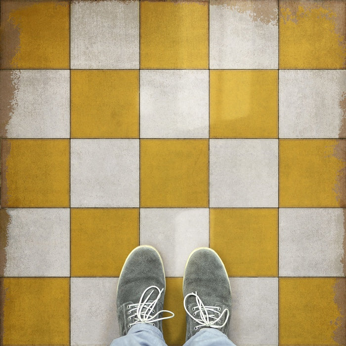 Pattern 07 Check Yourself Vinyl Floor Cloth