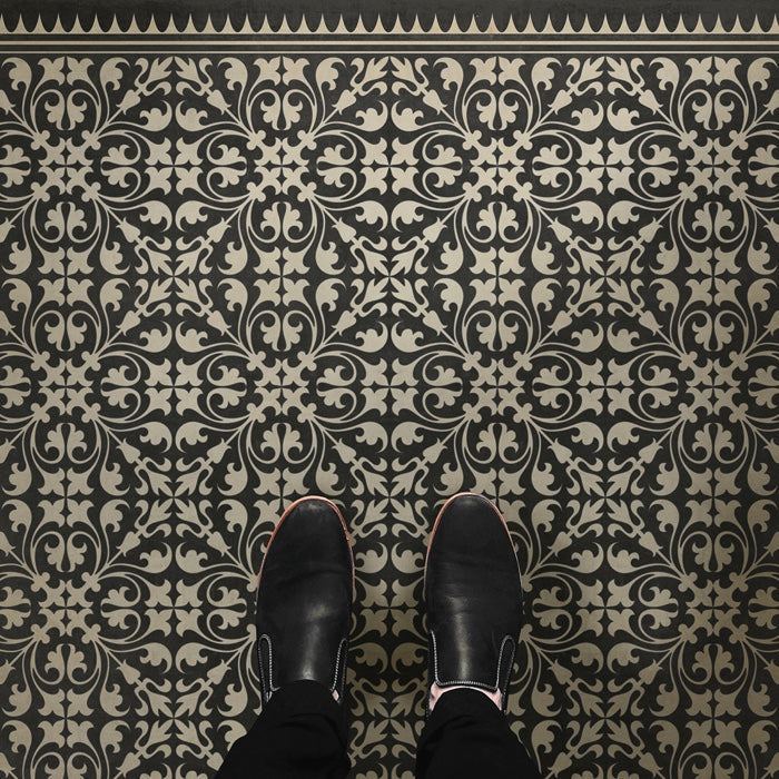 Pattern 21 By Hook Or By Crook Vinyl Floor Cloth