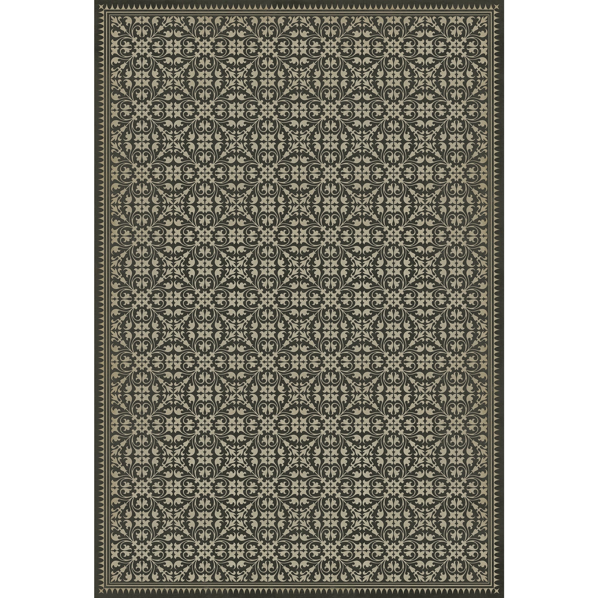 Pattern 21 Hook Or By Crook Vinyl Floor Cloth