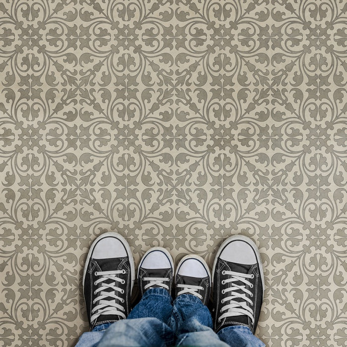 Pattern 21 The White Knight Vinyl Floor Cloth
