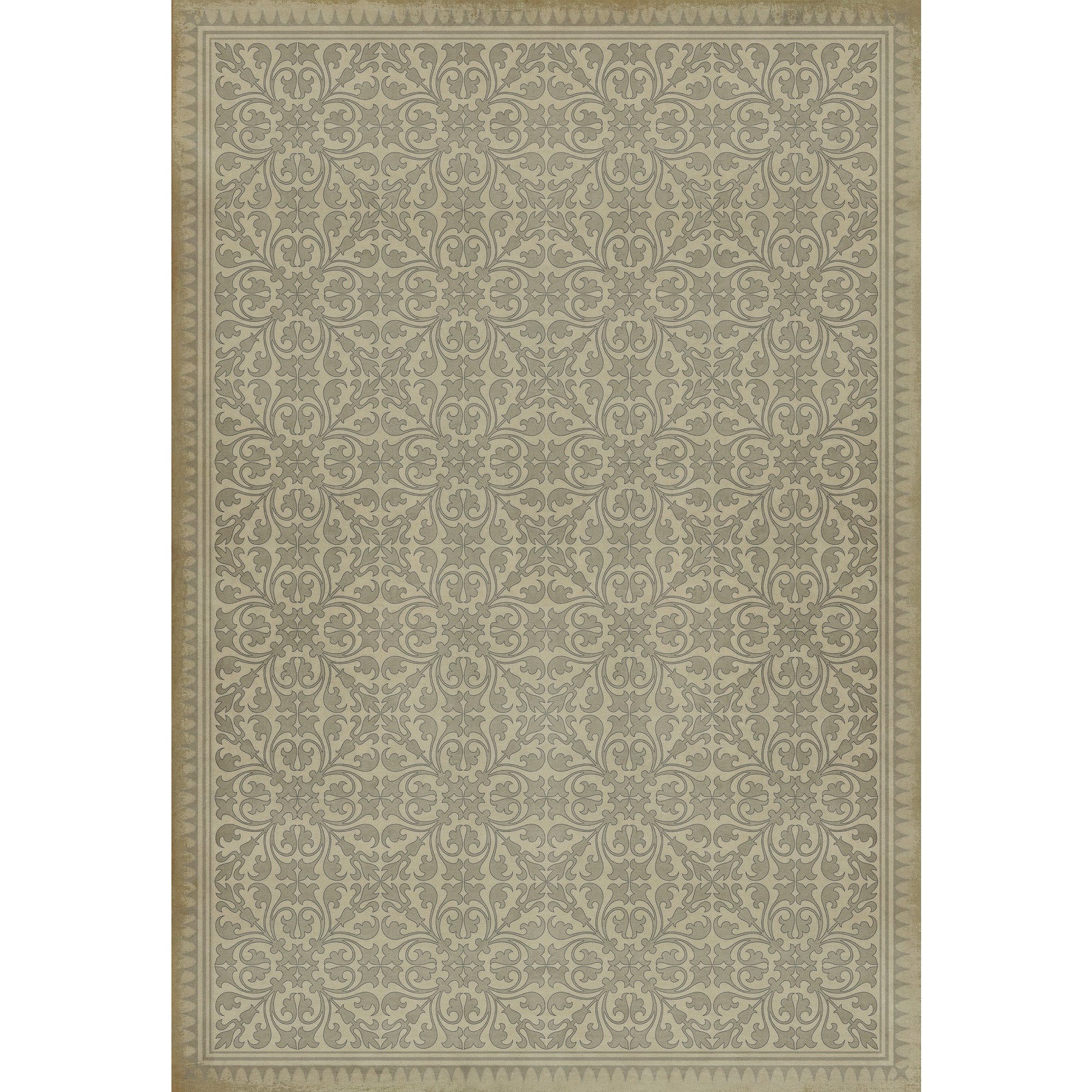 Pattern 21 The White Rabbit Vinyl Floor Cloth