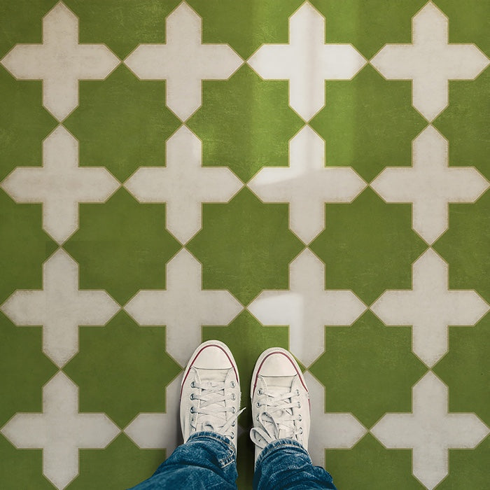 Pattern 23 Nor Any Green Thing Vinyl Floor Cloth