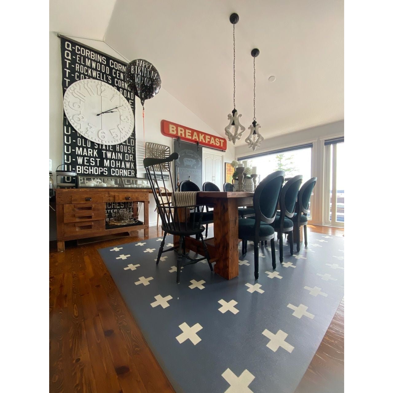 Pattern 24 Greece Vinyl Floor Cloth