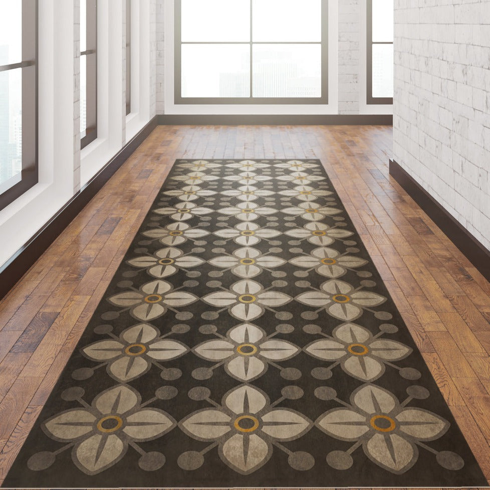 Pattern 32 Daffodils Vinyl Floor Cloth