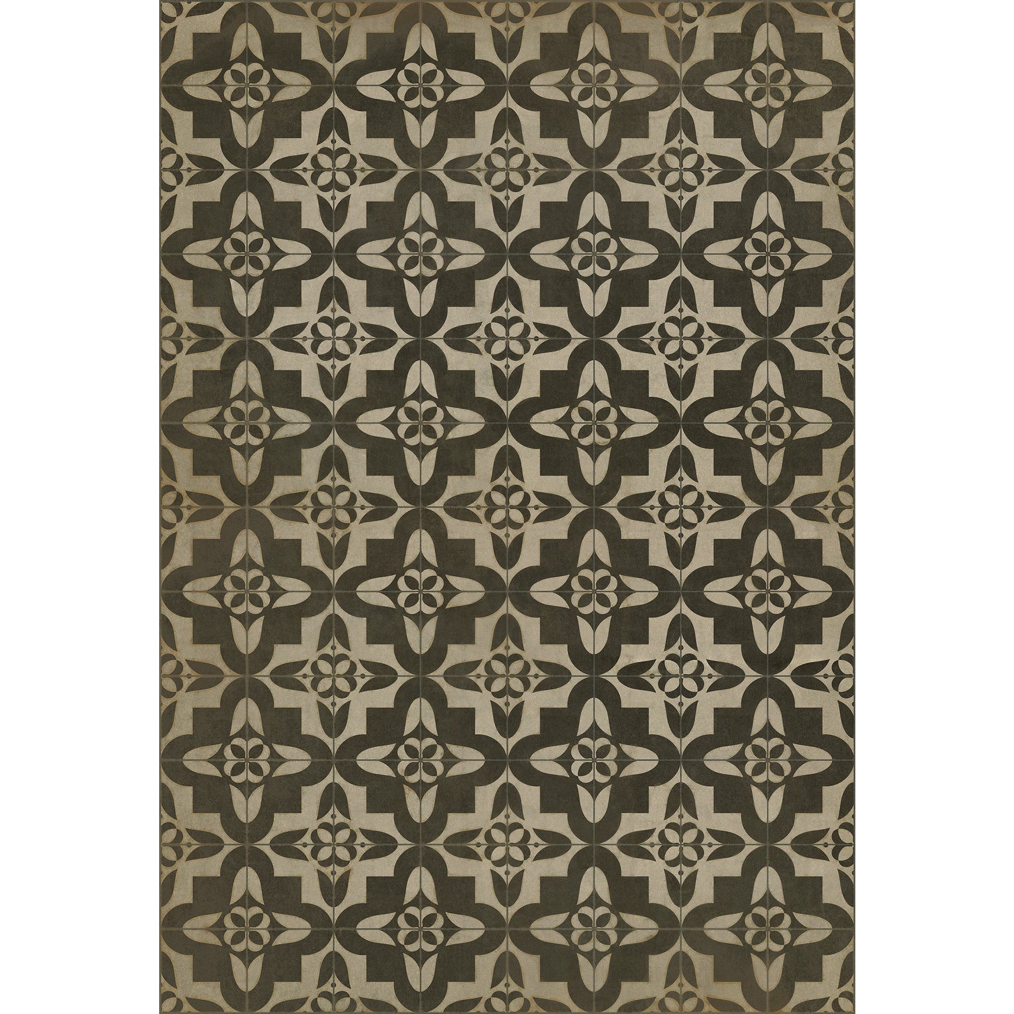 Pattern 33 Boggled Vinyl Floor Cloth