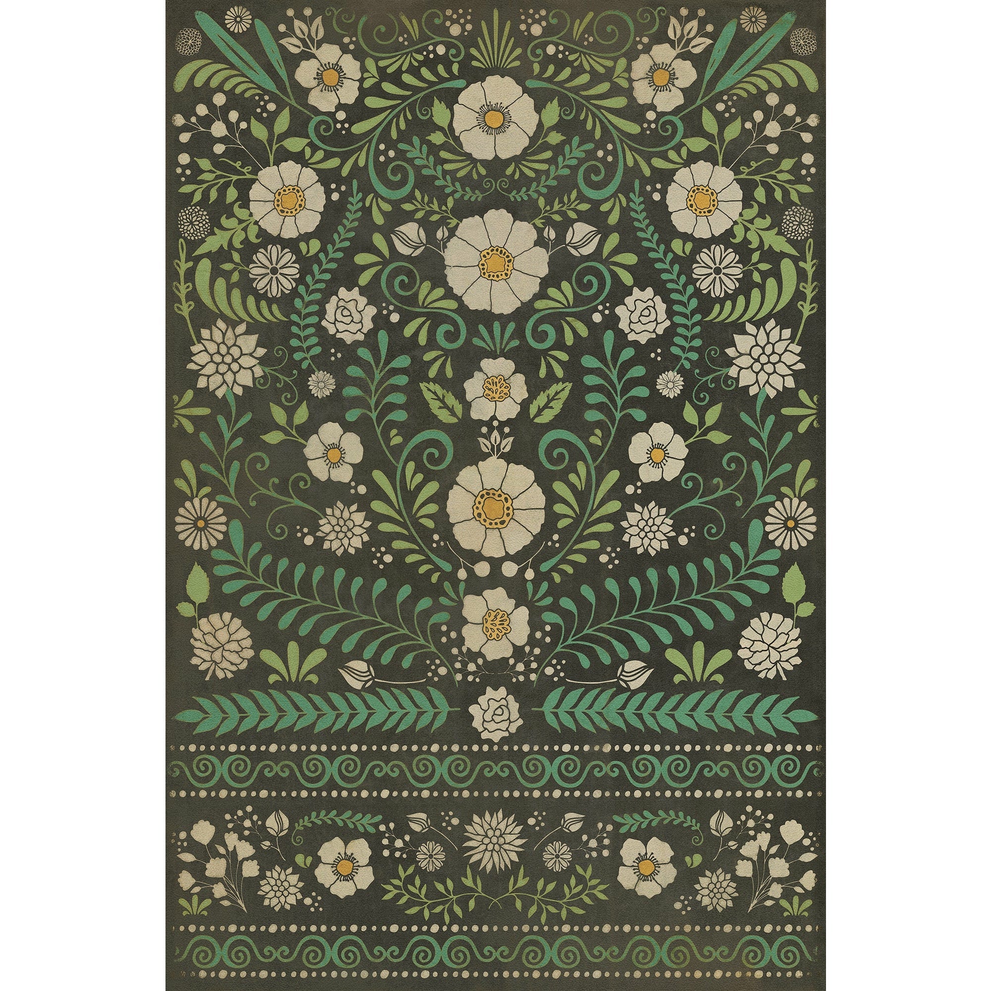 Pattern 36 And Always Vinyl Floor Cloth