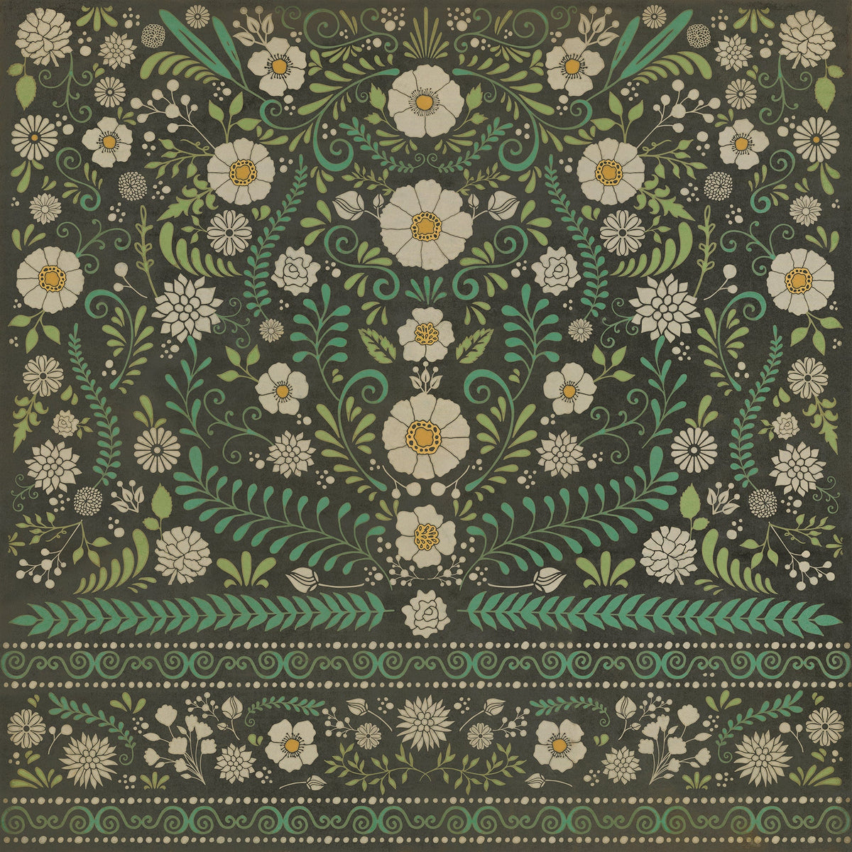 Pattern 36 And Always Vinyl Floor Cloth