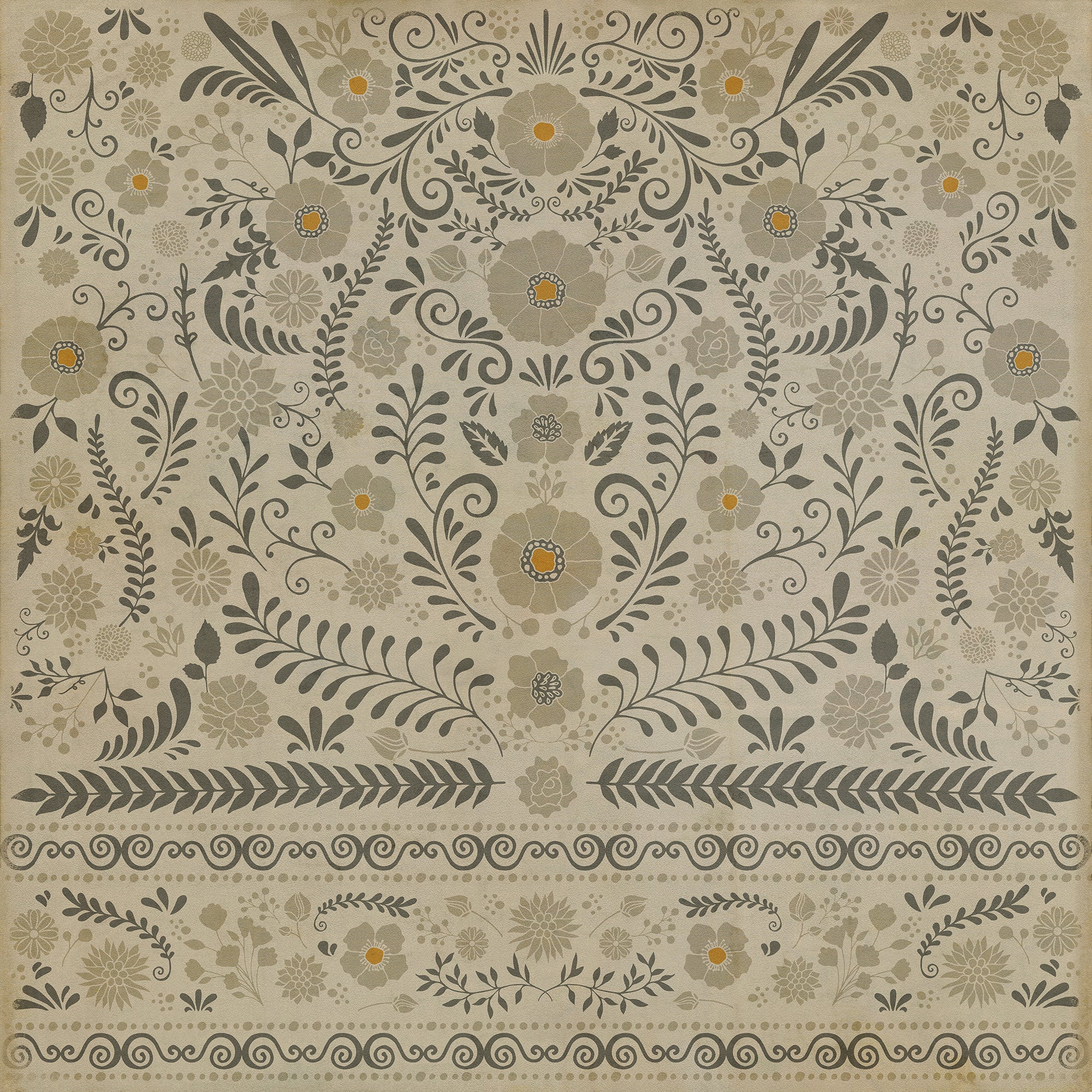 Pattern 36 Common Sense Vinyl Floor Cloth