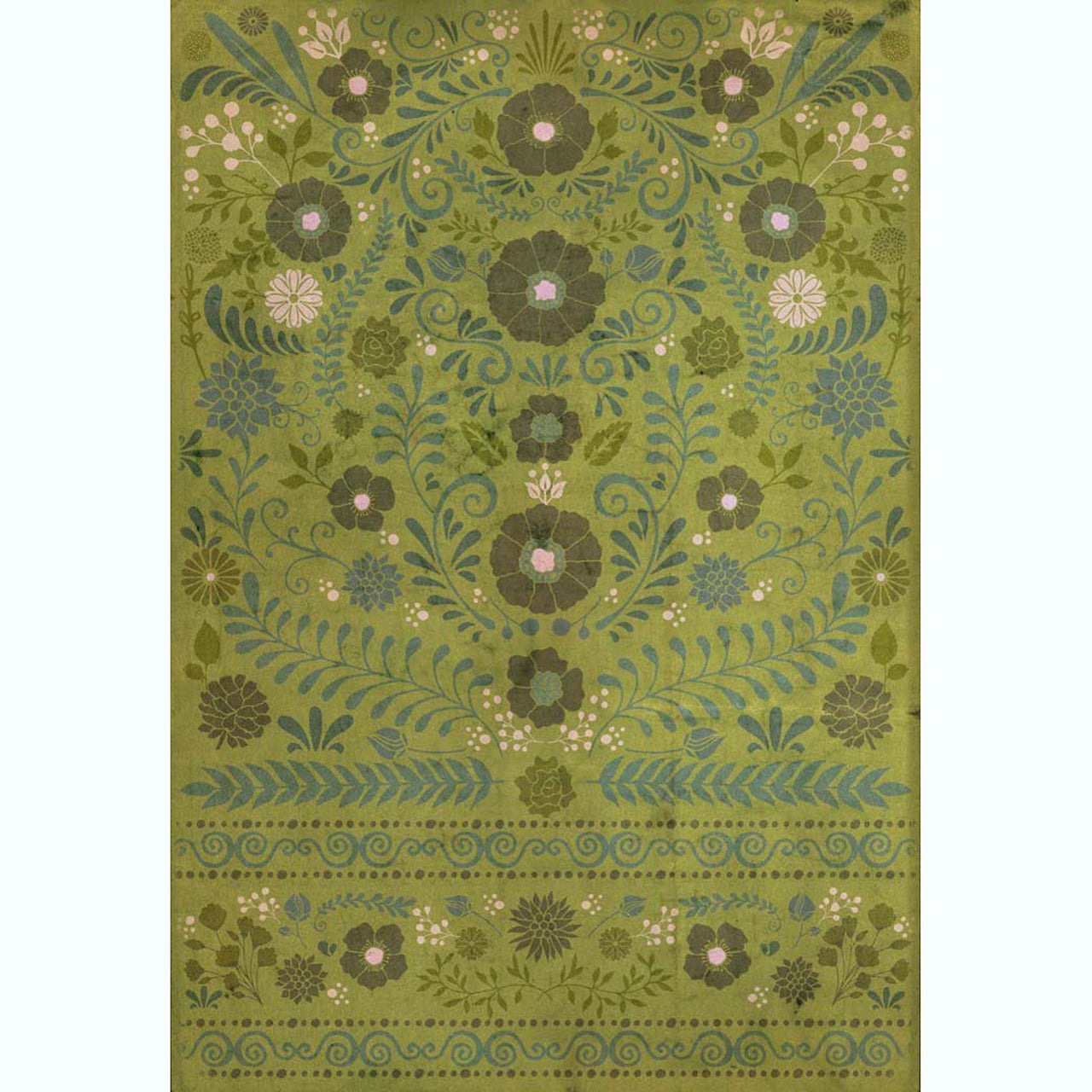 Pattern 36 Going Green Vinyl Floor Cloth