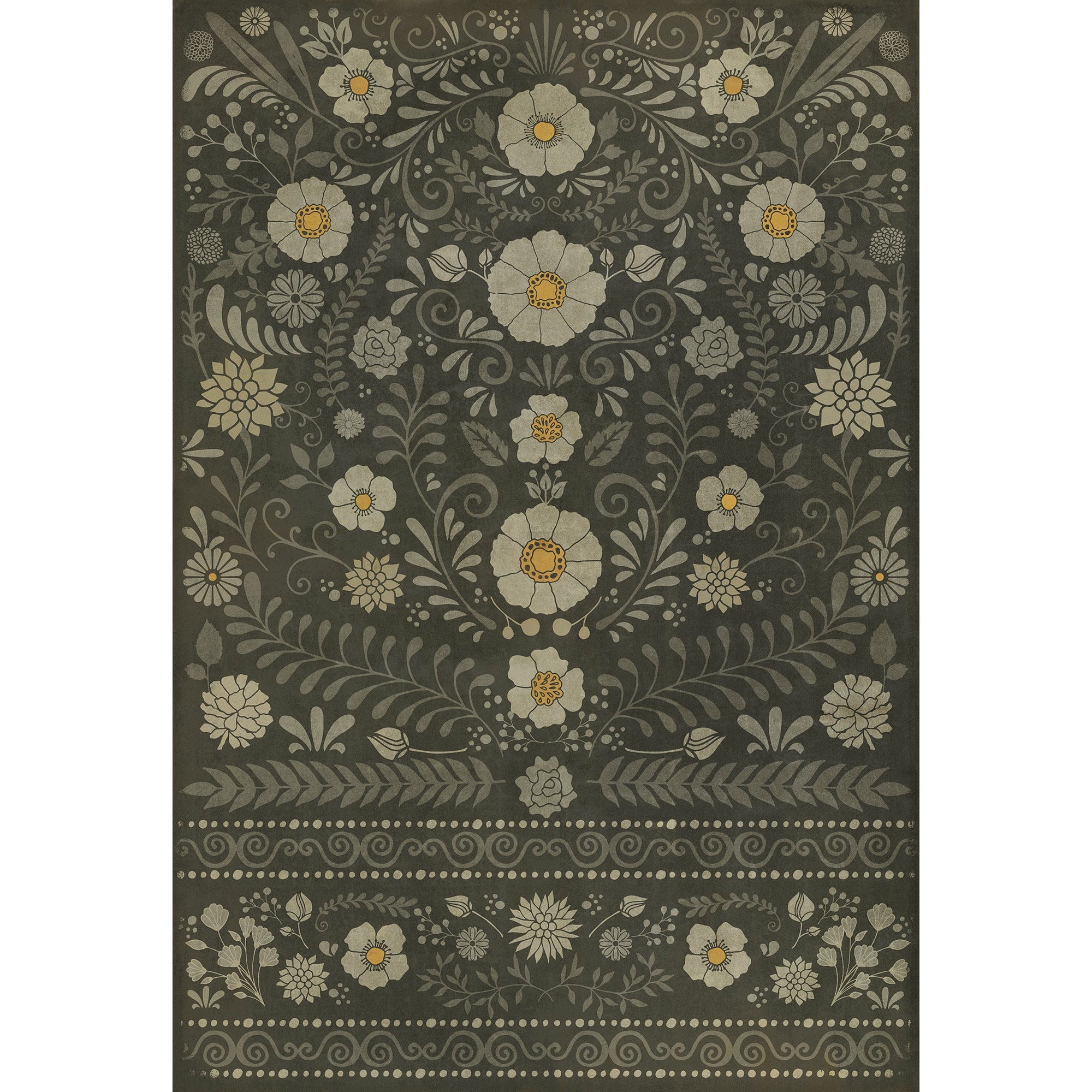 Pattern 36 Je Regrete Rien Vinyl Floor Cloth